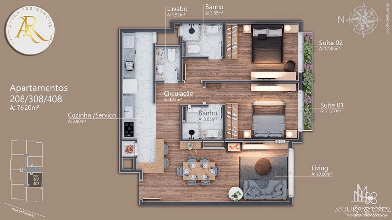 Apartamento 2 quartos em Gramado: 10ª foto da galeria de imagens do imóvel