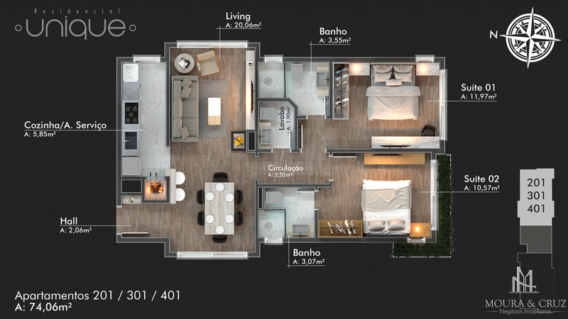 Apartamento 2 quartos no bairro Floresta em Gramado: 8ª foto da galeria de imagens do imóvel