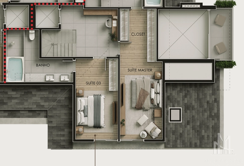 Apartamento Cobertura Duplex 4 quartos no Planalto em Gramado: 10ª foto da galeria de imagens do imóvel
