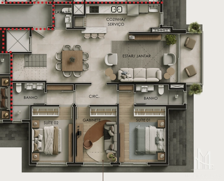Apartamento Cobertura Duplex 4 quartos no Planalto em Gramado: 9ª foto da galeria de imagens do imóvel
