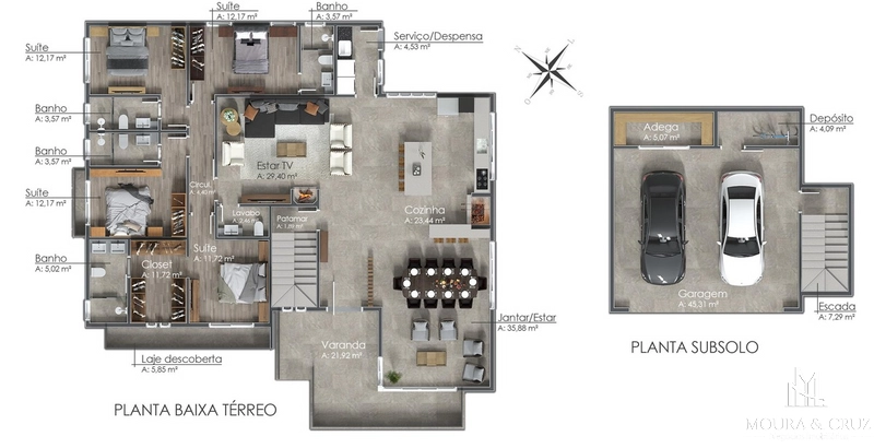 Casa 4 quartos no Condomínio Alphaville Gramado: 12ª foto da galeria de imagens do imóvel