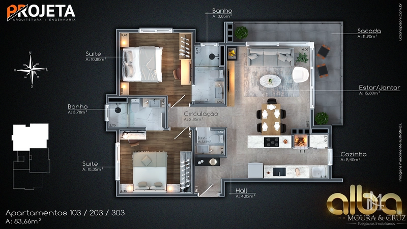Apartamento 2 quartos no Carniel em Gramado: 6ª foto da galeria de imagens do imóvel