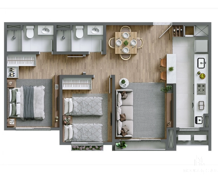 Apartamento 2 quartos no bairro Várzea Grande em Gramado: 14ª foto da galeria de imagens do imóvel