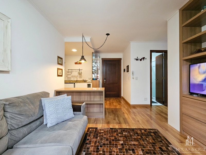 Apartamento 1 quarto mobiliado no Knorr Ville em Gramado: 3ª foto da galeria de imagens do imóvel