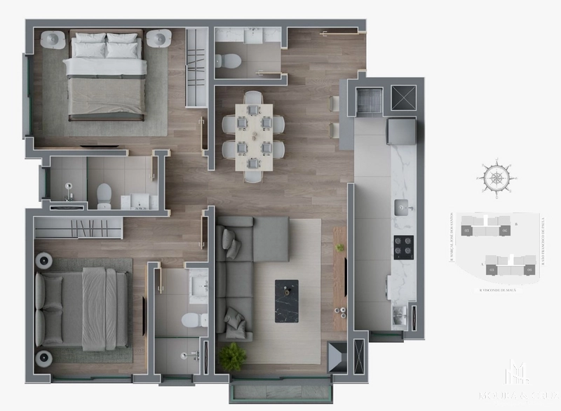 Apartamento 2 quartos no Centro de Canela: 11ª foto da galeria de imagens do imóvel