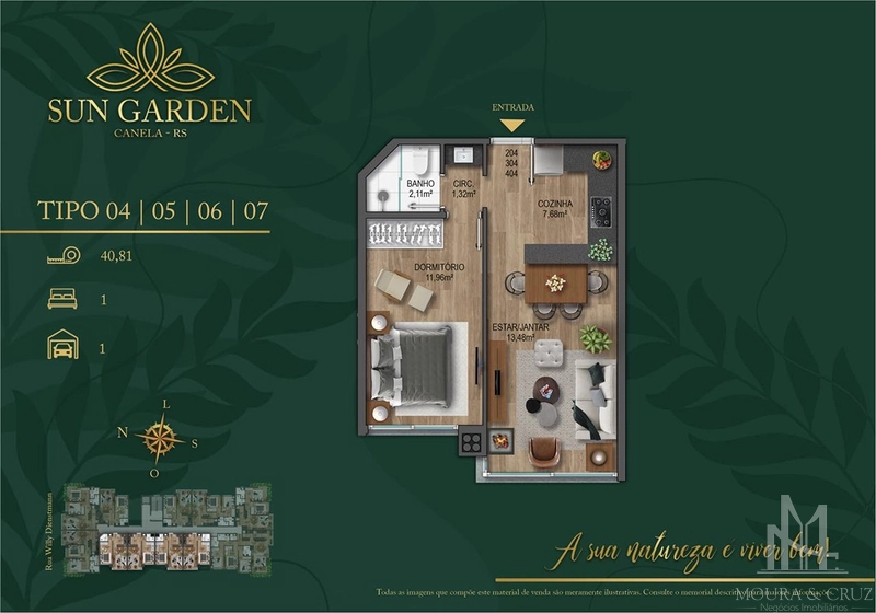 Apartamento 1 quarto no Centro de Canela: 23ª foto da galeria de imagens do imóvel