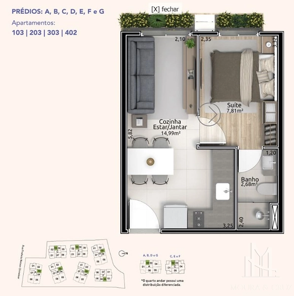 Apartamento 1 quarto em Gramado: 22ª foto da galeria de imagens do imóvel