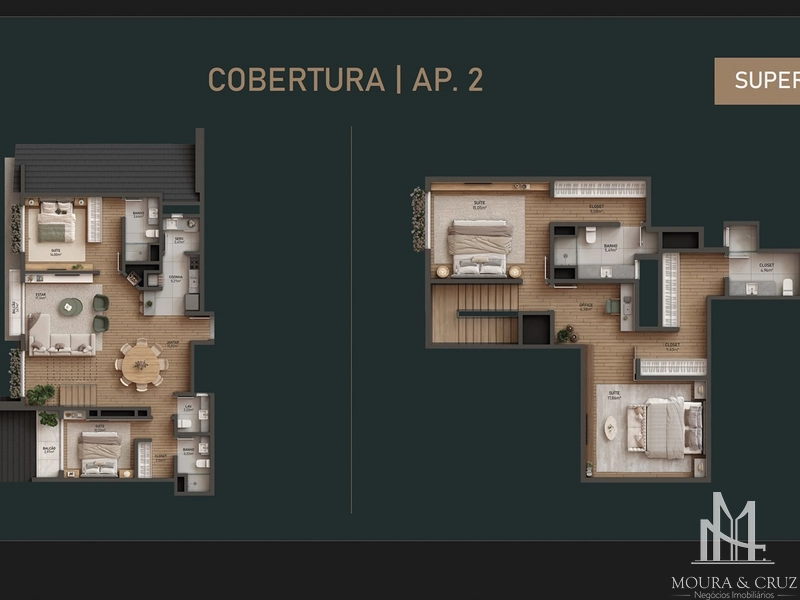 Apartamento Cobertura duplex com 4 quartos em Gramado: 16ª foto da galeria de imagens do imóvel