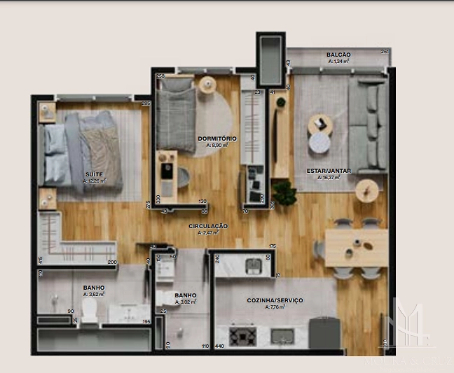 Apartamento com 2 quartos em Gramado: 21ª foto da galeria de imagens do imóvel