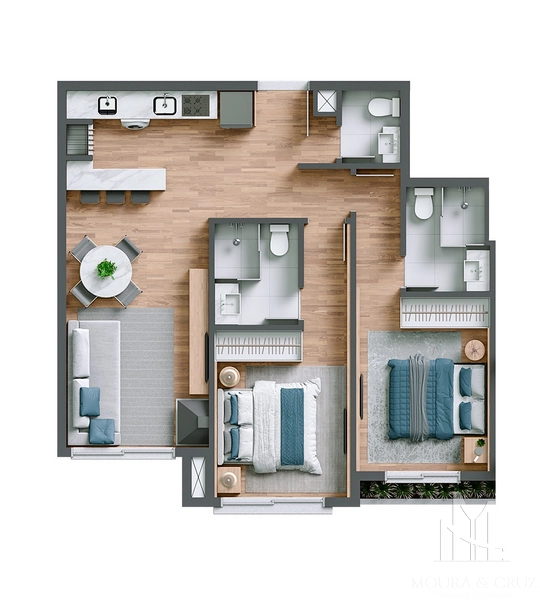 Apartamento 2 quartos no Planalto em Gramado: 21ª foto da galeria de imagens do imóvel