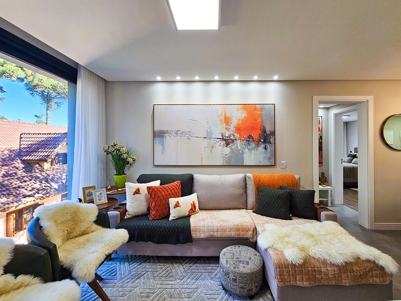 Apartamento 2 quartos mobiliado no Planalto em Gramado: 3ª foto da galeria de imagens do imóvel