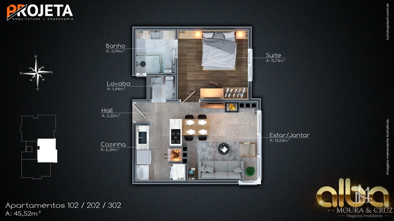 Apartamento 1 quarto no Carniel em Gramado: 10ª foto da galeria de imagens do imóvel