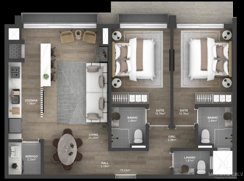 Apartamento 2 quartos no bairro Bavária em Gramado: 20ª foto da galeria de imagens do imóvel