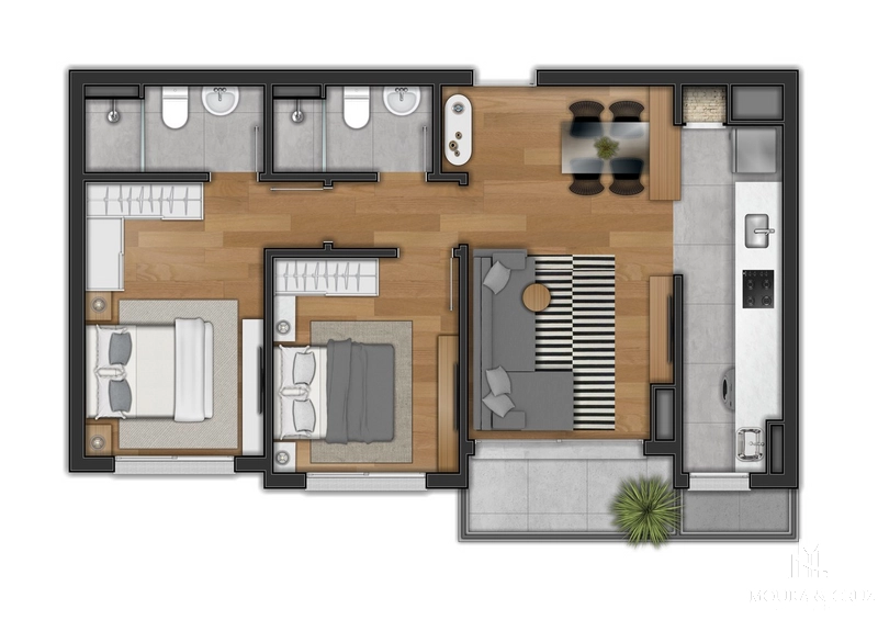 Apartamento 2 quartos no Centro de Canela: 9ª foto da galeria de imagens do imóvel