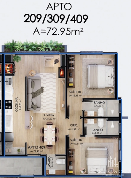 Apartamento 2 quartos no Centro em Canela: 6ª foto da galeria de imagens do imóvel