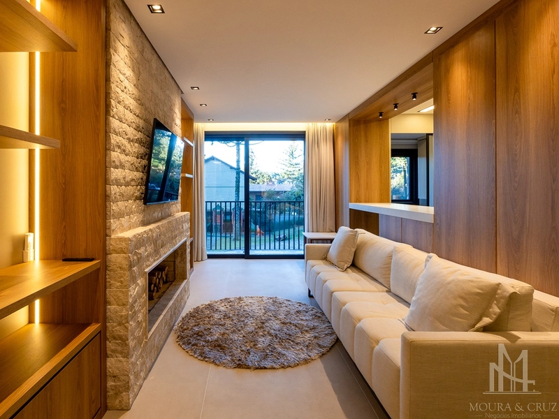 Apartamento mobiliado 2 quartos no Planalto em Gramado: 2ª foto da galeria de imagens do imóvel