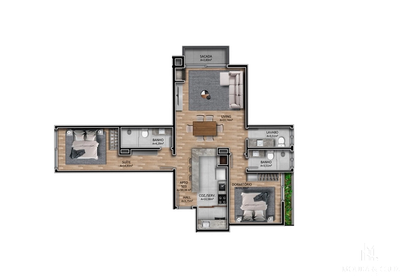 Apartamento Cobertura 2 quartos no Centro de Canela: 16ª foto da galeria de imagens do imóvel