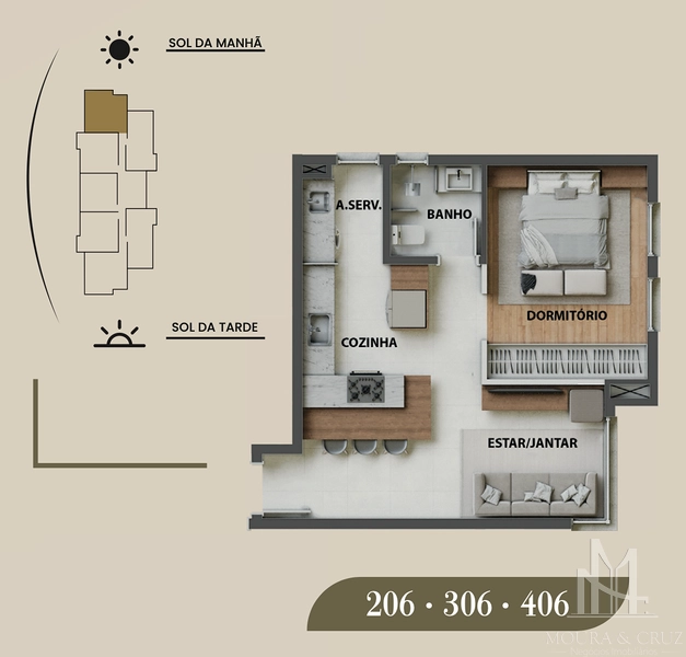 Apartamento 1 quarto no Centro de Canela: 10ª foto da galeria de imagens do imóvel