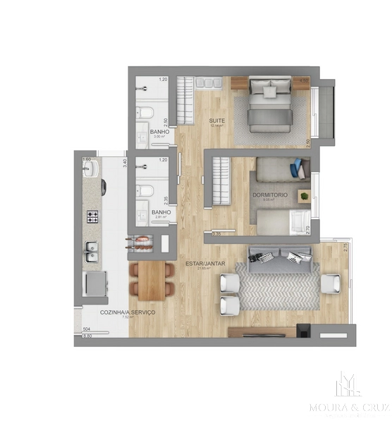 Apartamento cobertura 2 quartos no Centro de Canela: 14ª foto da galeria de imagens do imóvel