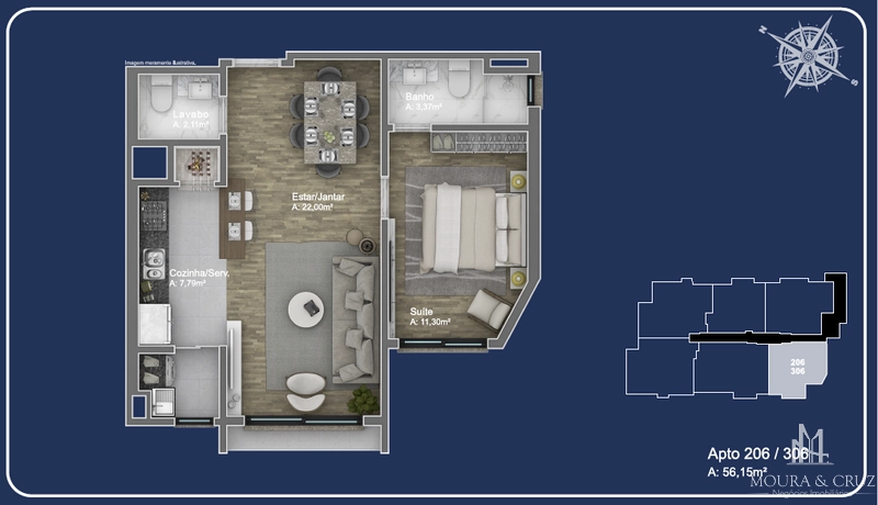 Apartamento 1 quarto no bairro Avenida Central em Gramado: 7ª foto da galeria de imagens do imóvel