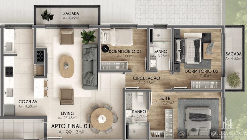 Apartamento 3 quartos no Centro de Canela: 13ª foto da galeria de imagens do imóvel