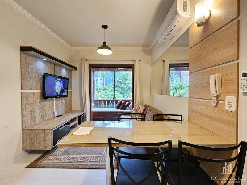 Apartamento 1 quarto mobiliado no Bavária em Gramado: 1ª foto da galeria de imagens do imóvel