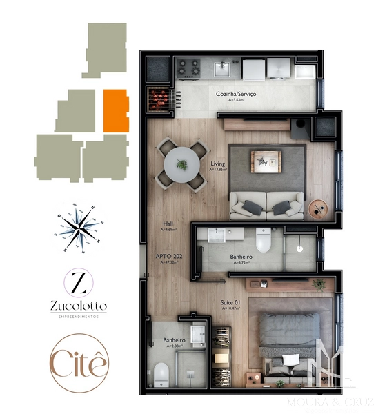 Apartamento 1 quarto em Gramado: 6ª foto da galeria de imagens do imóvel