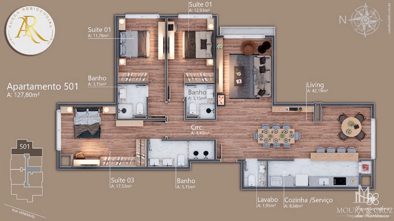 Apartamento Cobertura 3 quartos em Gramado: 10ª foto da galeria de imagens do imóvel