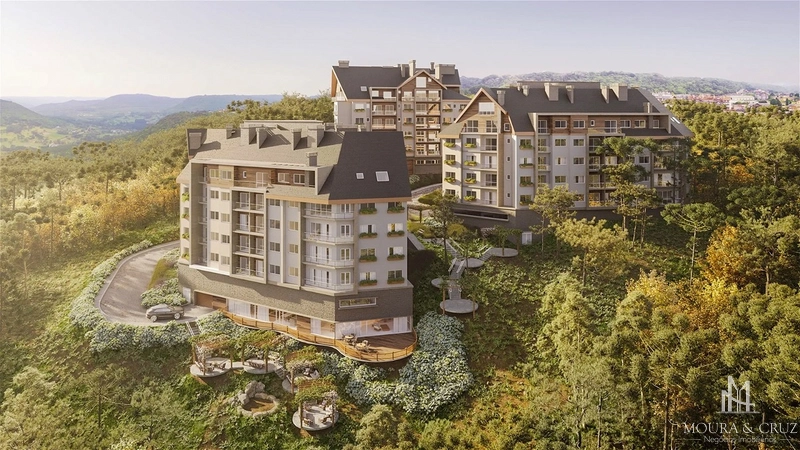 Apartamento 2 quartos em Gramado: 2ª foto da galeria de imagens do imóvel