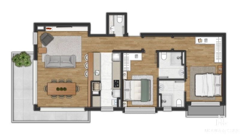 Apartamento 2 quartos no Centro de Canela: 6ª foto da galeria de imagens do imóvel