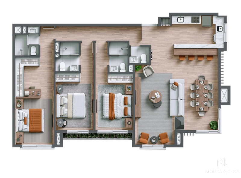 Apartamento 3 quartos no Planalto em Gramado: 21ª foto da galeria de imagens do imóvel