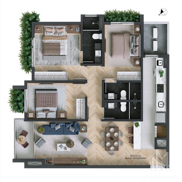 Apartamento 3 quartos no Centro de Canela: 18ª foto da galeria de imagens do imóvel