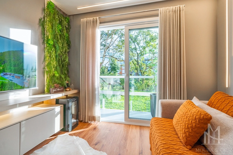Apartamento 1 quarto mobiliado no Carniel em Gramado: 3ª foto da galeria de imagens do imóvel