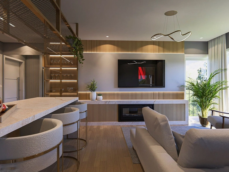 Apartamento 1 quarto em Gramado: 2ª foto da galeria de imagens do imóvel