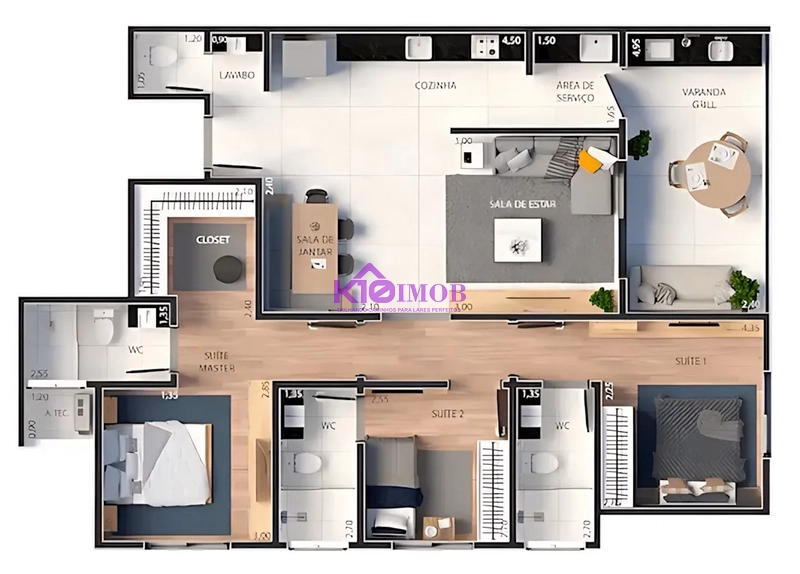 Apartamento Condominio Alpha Versailles Sorocaba/SP: 17ª foto da galeria de imagens do imóvel