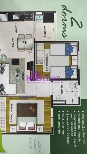 Apartamento Condominio Super Quadra Wanel Ville Sorocaba-SP: 21ª foto da galeria de imagens do imóvel