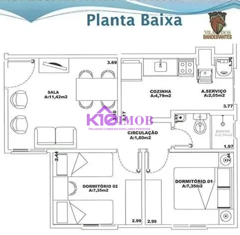 Apartamento Condominio Villa dos Bandeirantes Votorantim/SP: 14ª foto da galeria de imagens do imóvel