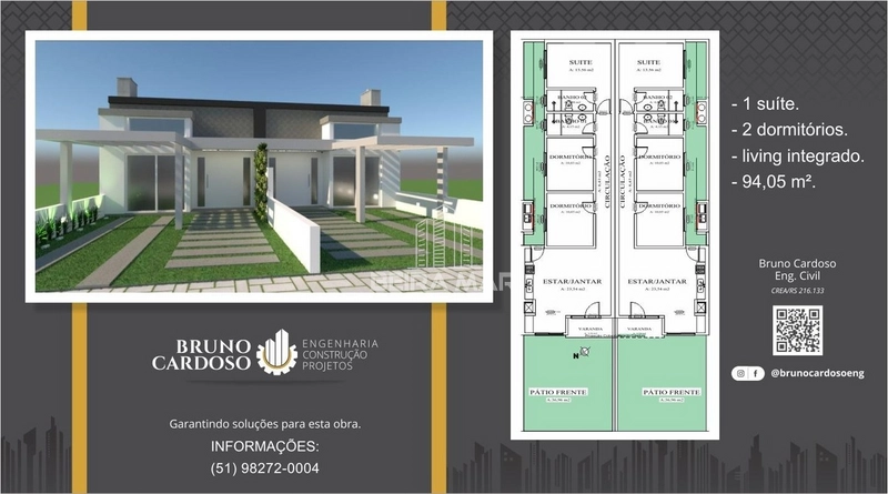 Casa Geminada no Jardim Beira Mar em Capão da Canoa!: 2ª foto da galeria de imagens do imóvel