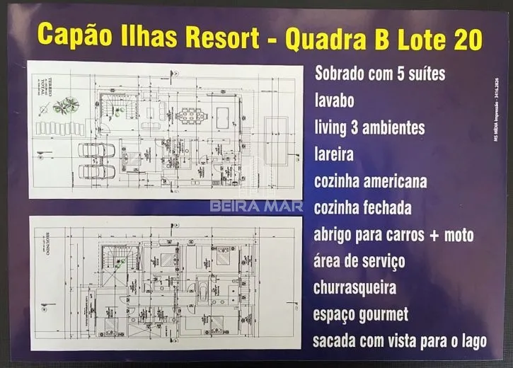 SOBRADO BEIRA LAGO NO CONDOMÍNIO CAPÃO ILHAS RESORT: 6ª foto da galeria de imagens do imóvel