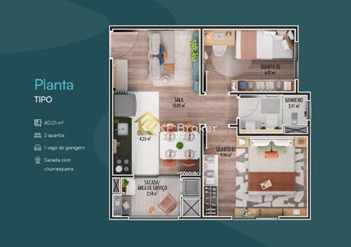Apartamentos à Venda – Weissópolis, Pinhais/PR: 9ª foto da galeria de imagens do imóvel