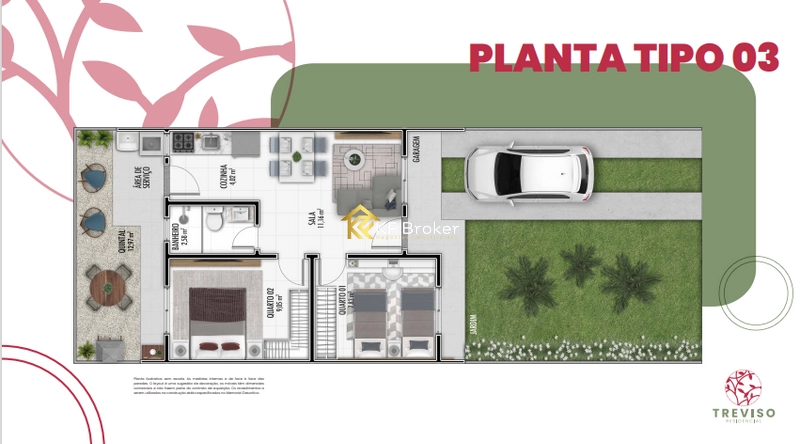 Casas à Venda Residencial Treviso - Fazenda Rio Grande/PR: 7ª foto da galeria de imagens do imóvel