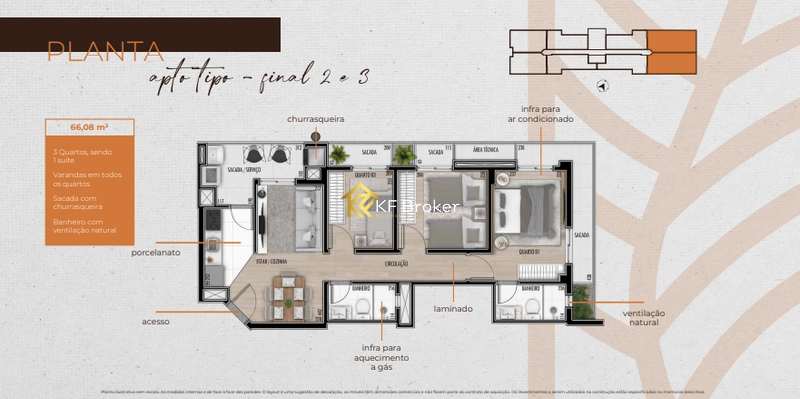 Apartamentos à Venda, de 1 a 3 quartos - Bairro Alto, Curitiba/PR: 36ª foto da galeria de imagens do imóvel