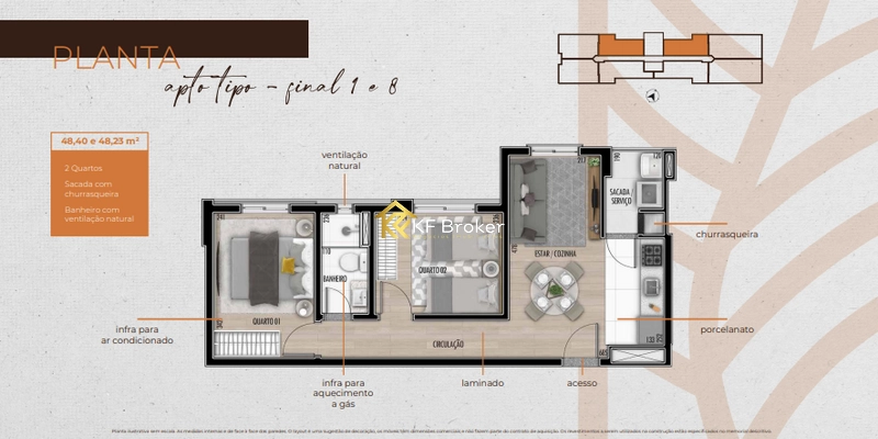 Apartamentos à Venda, de 1 a 3 quartos - Bairro Alto, Curitiba/PR: 37ª foto da galeria de imagens do imóvel