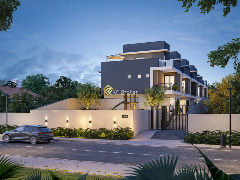 Sobrados Triplex à Venda, com 01 suíte - Bacacheri em Curitiba/PR: 1ª foto da galeria de imagens do imóvel