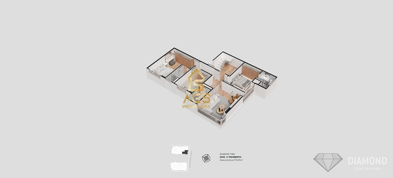 COBERTURA DUPLEX 3 SUITES: 2ª foto da galeria de imagens do imóvel