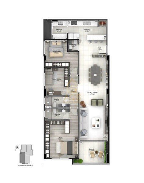 Apartamento alto padrão à venda no Centro de Lajeado: 16ª foto da galeria de imagens do imóvel