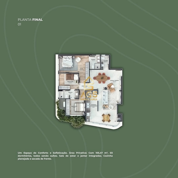 Apartamento dois dormitórios à venda no bairro Florestal - Lajeado: 11ª foto da galeria de imagens do imóvel