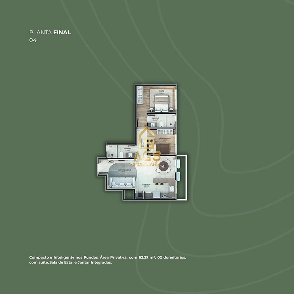 Apartamento dois dormitórios à venda no bairro Florestal - Lajeado: 12ª foto da galeria de imagens do imóvel