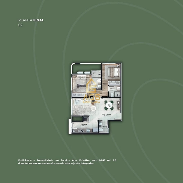 Apartamento dois dormitórios à venda no bairro Florestal - Lajeado: 10ª foto da galeria de imagens do imóvel