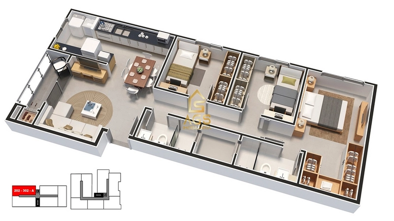 APARTAMENTO  3 DORMITÓRIOS PRONTO PARA MORAR: 12ª foto da galeria de imagens do imóvel